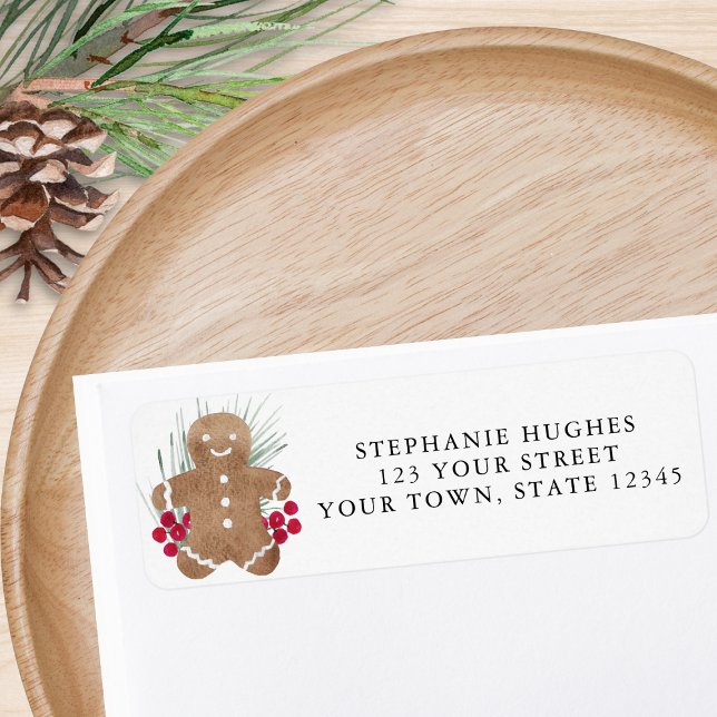 Gingerbread Cookie Return Address  (Creator Uploaded)