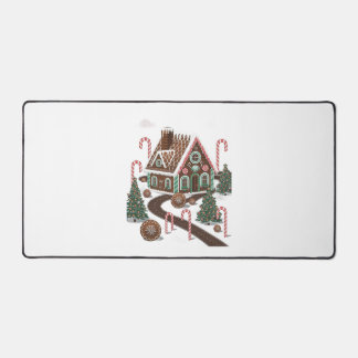 Gingerbread Cookie Wonderland Desk Mat