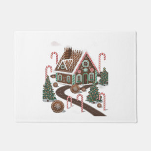Gingerbread Cookie Wonderland Doormat