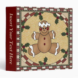 Gingerbread Cookie Xmas Avery Binder