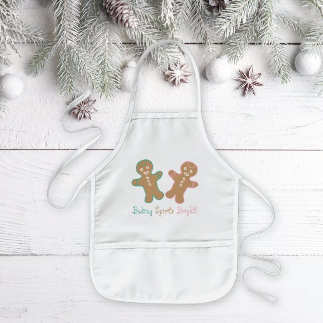 Gingerbread Cookies Baking Bright Kids Apron (Creator Uploaded)