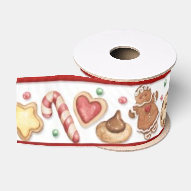 Gingerbread Cookies & Candy Ribbon Grosgrain Ribbon (Spool)