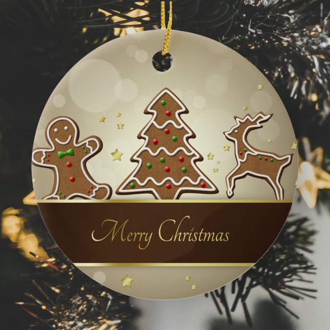 Gingerbread Cookies Ceramic Ornament (Creator Uploaded)