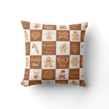 Gingerbread Cookies Chequered Pattern