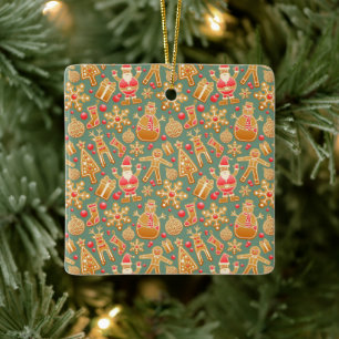 Gingerbread/cookies/Christmas Ceramic Ornament