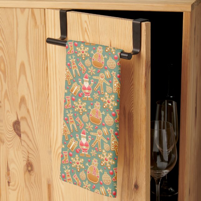 Gingerbread/cookies/Christmas  Kitchen Towel (Thirds Fold)