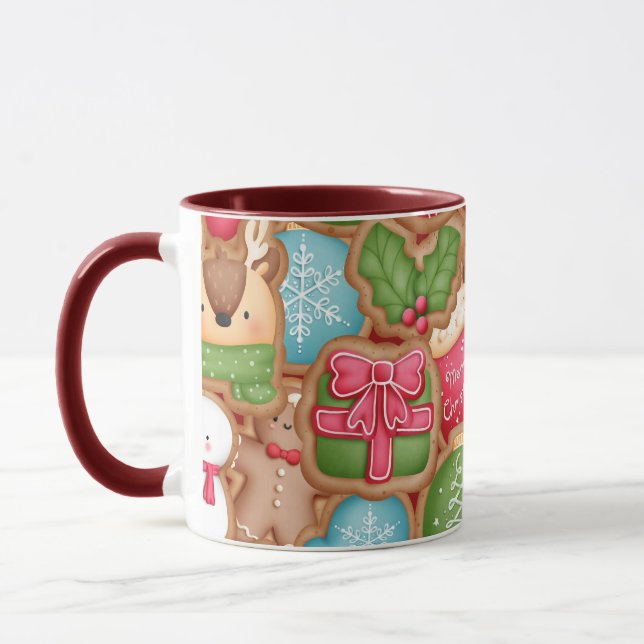 Gingerbread Cookies Christmas Mug (Left)