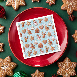 Gingerbread Cookies Christmas Napkin