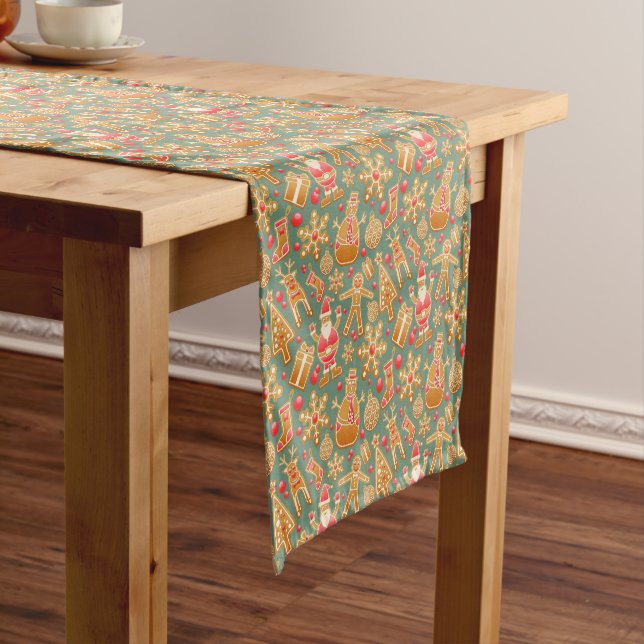 Gingerbread/cookies/Christmas  Short Table Runner (In Situ)