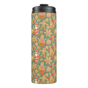 Gingerbread/cookies/Christmas Thermal Tumbler