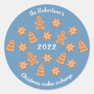 Gingerbread Cookies Classic Round Sticker