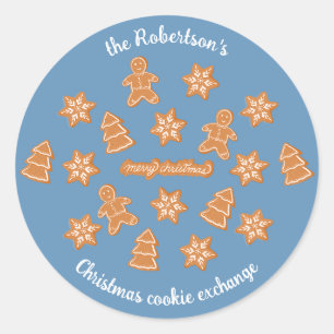Gingerbread Cookies Classic Round Sticker