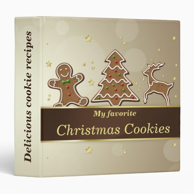 Gingerbread Cookies - Cookie Recipes Binder (Front/Spine)