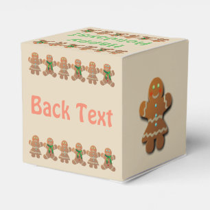 Gingerbread Cookies Dancing Favor Box