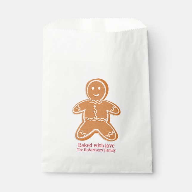 Gingerbread Cookies Favour Bag (Front)