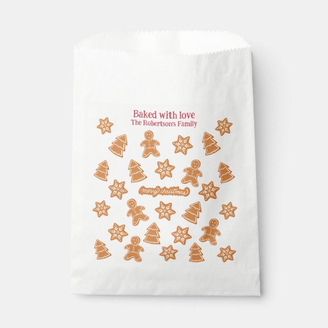 Gingerbread Cookies Favour Bag (Front)