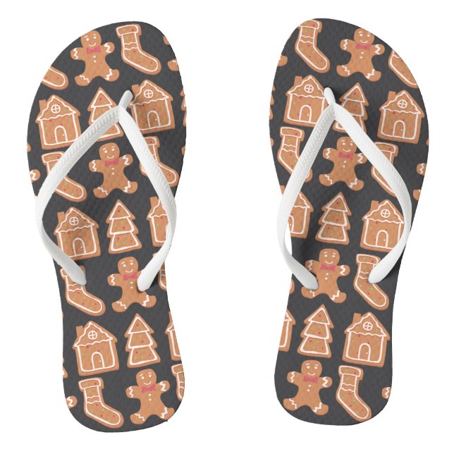 Gingerbread cookies flip flops (Footbed)
