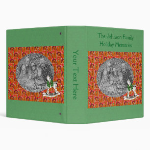 Gingerbread Cookies Holiday Christmas Personalized Binder