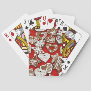 Gingerbread Cookies, Icing, Biscuit, Dessert, Food Playing Cards