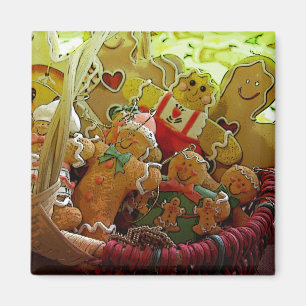 Gingerbread Cookies Magnets