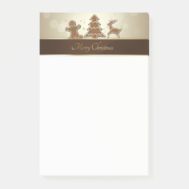 Gingerbread Cookies Post-it Notes (Front)