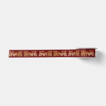Gingerbread Cookies' Xmas Train Satin Ribbon