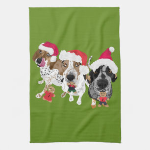Gingerbread Coonhounds Kitchen Towel