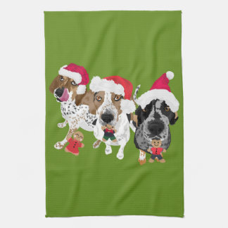 Gingerbread Coonhounds Kitchen Towel
