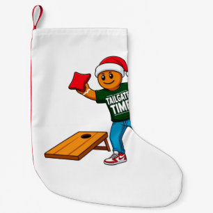  Gingerbread Cornhole Christmas Sport Holiday   Small Christmas Stocking