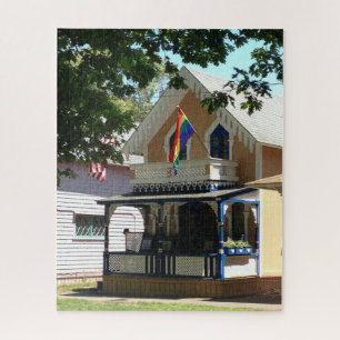 Gingerbread Cottage and Pride - Martha's Vineyard Jigsaw Puzzle