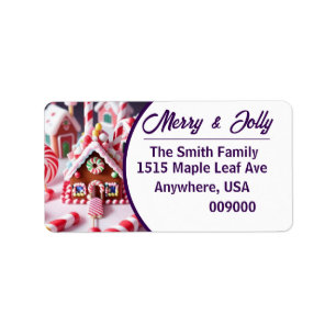Gingerbread Cottage - Return Address Label