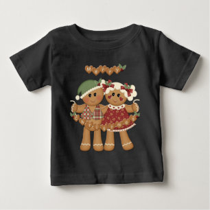 Gingerbread Country Christmas Baby T-Shirt