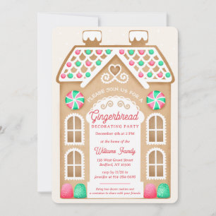 Gingerbread Cream Party Invitation