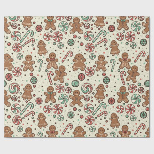 Gingerbread Delight Wrapping Paper