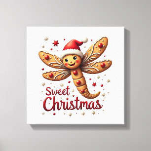 Gingerbread Dragonfly Canvas Print