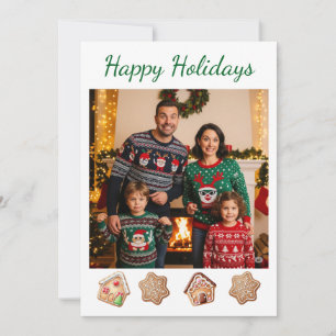 Gingerbread Easy Custom Family Photo DIY Holiday 