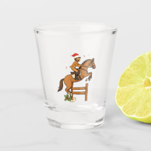 Gingerbread Equestrian Christmas 2026 Holiday Shot Glass