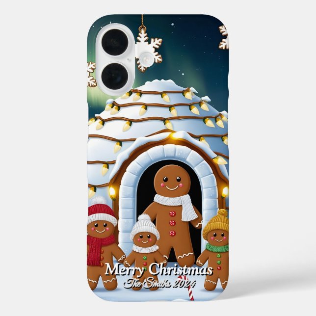 Gingerbread Family Christmas  Case-Mate iPhone Case (Back)