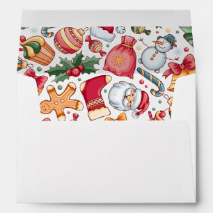 Gingerbread Festive Holiday Christmas Envelope