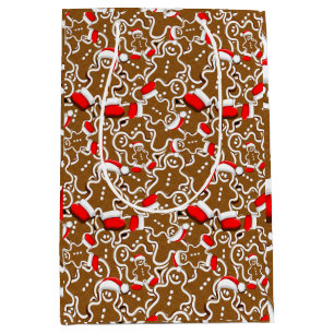 gingerbread, food, baking, bakery, pastries, cooki medium gift bag
