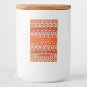 GINGERBREAD Food Container Label - Vertical