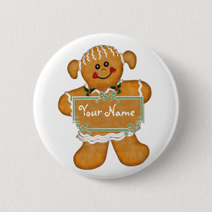 Gingerbread Fun 2 Inch Round Button