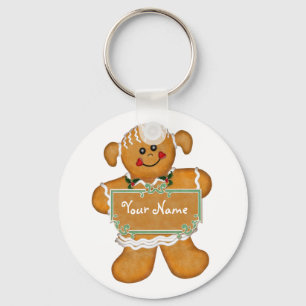 Gingerbread Fun Keychain