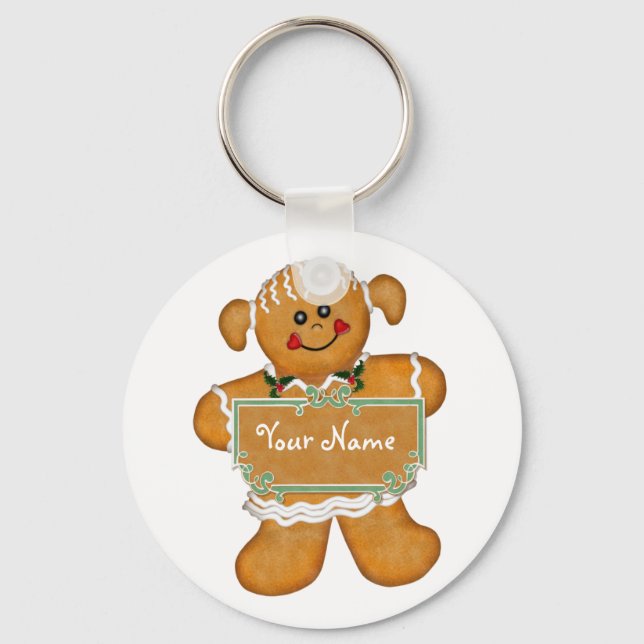 Gingerbread Fun Keychain (Front)