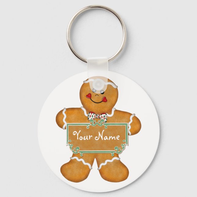 Gingerbread Fun Keychain (Front)