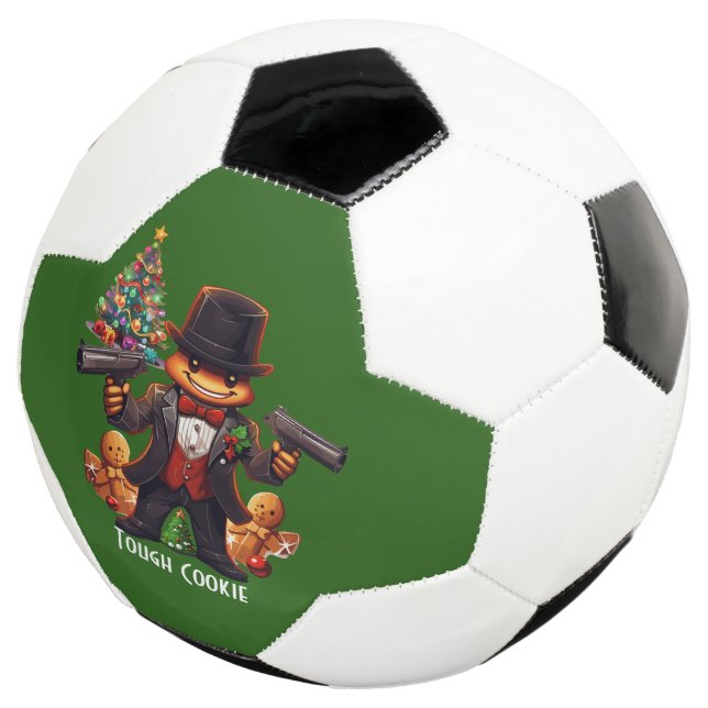 Gingerbread Gangster Soccer Ball (Three Quarter)