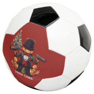 Gingerbread Gangster Soccer Ball