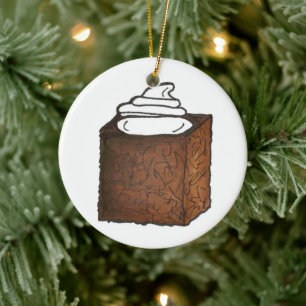 Gingerbread Ginger Bread Cake Christmas Baking Ceramic Ornament