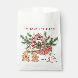 Gingerbread Girl Boy Candy Cane Christmas Favour Bag