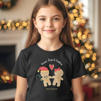 Gingerbread Girl Boy Holiday Peace Love Cookies 